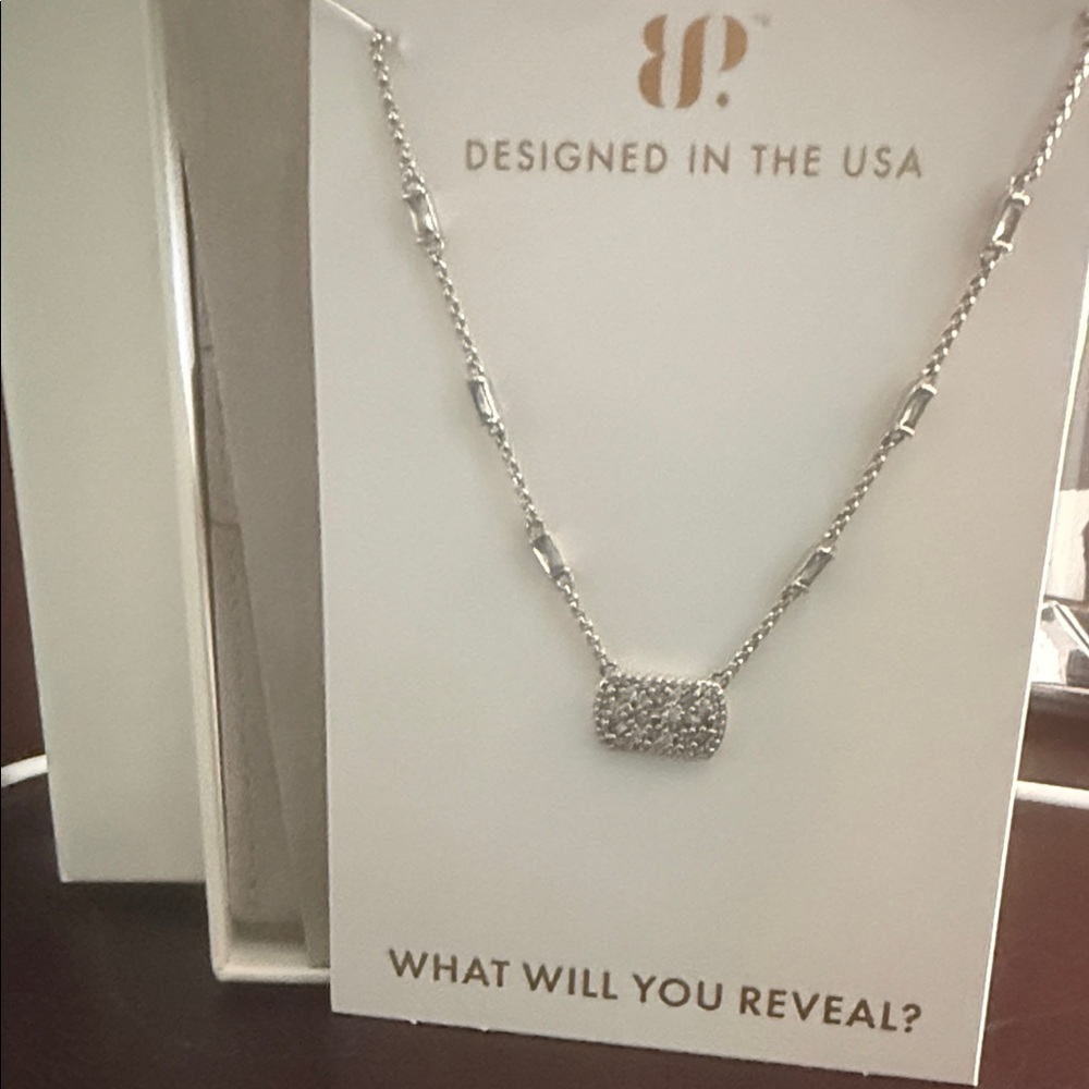 NK35912 Statement Splurge - Diamond Cubic Zirconia - Rodium Plating